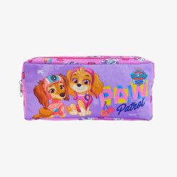 Estojo Duplo Patrulha Canina Fem c/ 2 Zíperes em Tecido