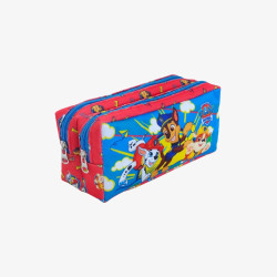 Estojo Duplo Patrulha Canina Masc c/ 2 Zíperes em Tecido