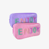 Estojo em Tecido 1 Zíper Sortido - Enjoy