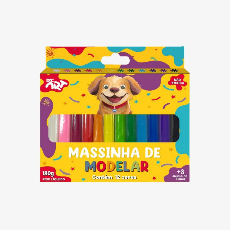 Massinha de Modelar c/ 12 Cores
