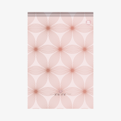 Bloco Pautado Rosa Rose Capa Dura A5 80 Fls