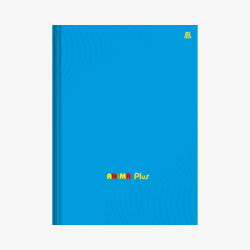 Caderno Brochura Anima Plus Azul Capa Dura 96 Fls