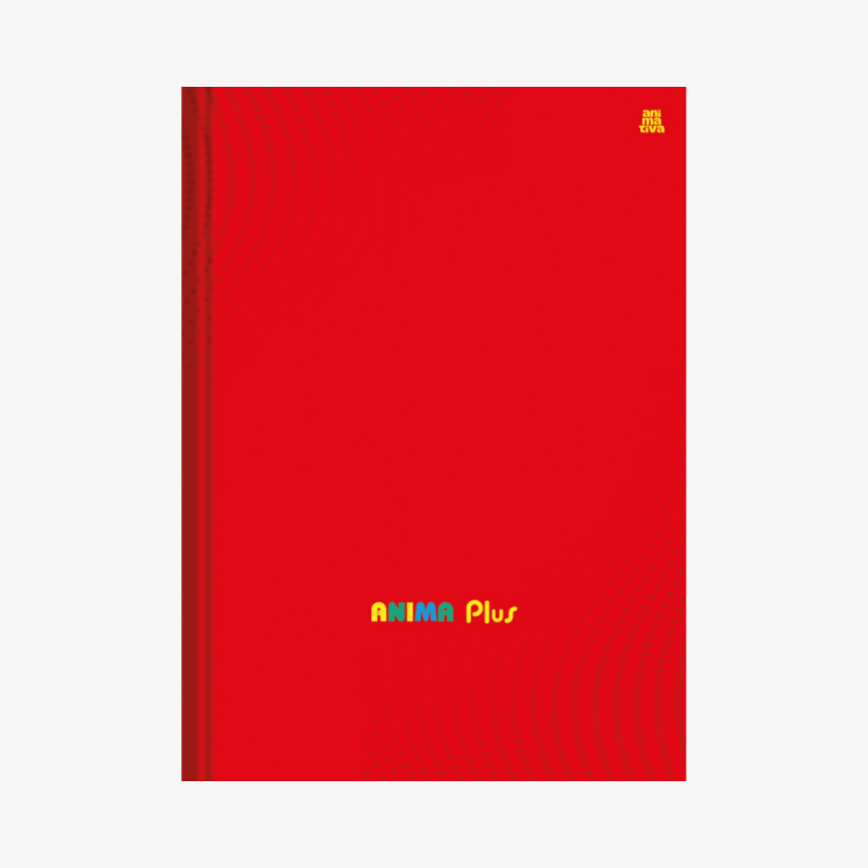 Caderno Brochura Anima Plus Vermelho Capa Dura 96 Fls
