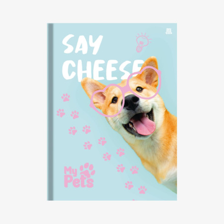 Caderno Brochura My Pets Bichinhos C/ Adesivos - Capa Dura 80 Fls