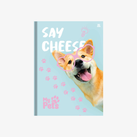 Caderno Brochura Pequeno My Pets Bichinhos - Capa Dura 80 Fls
