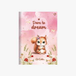 Caderno Brochura Pequeno So Cute Fofo - Capa Dura 80 Fls