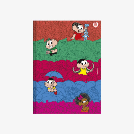 Caderno Brochura Pequeno Turma da Mônica - Capa Dura 48 Fls
