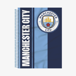 Caderno Universitário City Futebol Capa Dura 1 Matéria 80 Fls
