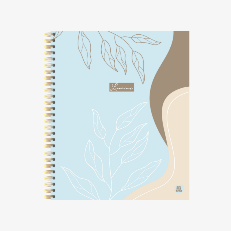 Caderno Universitário Lumine Capa Dura 1 Matéria 80 Fls