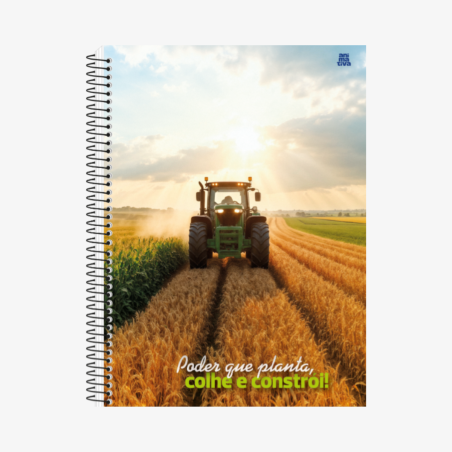Caderno Universitário  Agroforte Agricultura Capa Dura 10 Matérias 160 Fls