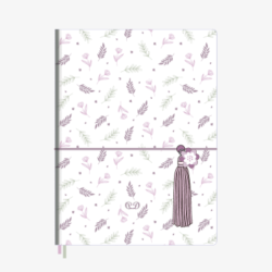 Caderno Universitário com Elástico e Pingente Decorativo 1 Matéria 96 Fls