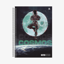 Caderno Universitário Espaço Capa Dura 1 Matéria 80 Fls