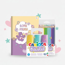 Kit Escolar Candy Colors: Ursinhos Carinhosos