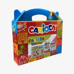 BOX BICOLOR KIT ESCOLAR ANIMAIS CARIOCA