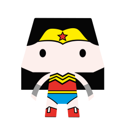 Brinquedo para montar - PAPER TOYS DC COMICS C/10